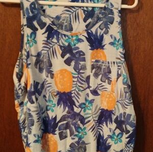 Women's XL tropical print pajamas